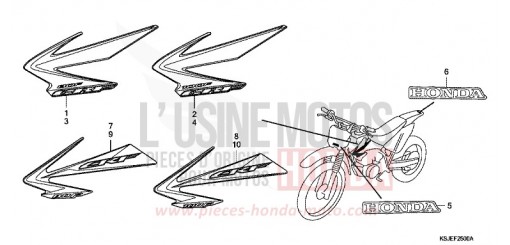 MARKE (CRF80F8,9/CRF100F8,9,A) CRF100FA de 2010